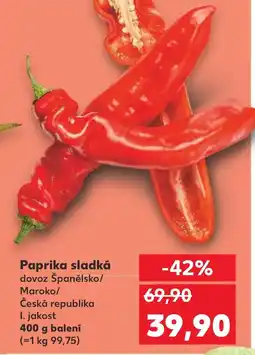 Kaufland Paprika sladká nabídka