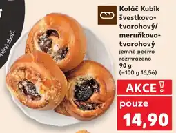 Kaufland Koláč Kubík švestkovo- tvarohový/ meruňkovo- tvarohový nabídka