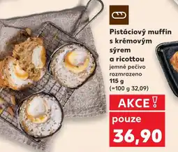 Kaufland Pistáciový muffin s krémovým sýrem a ricottou nabídka