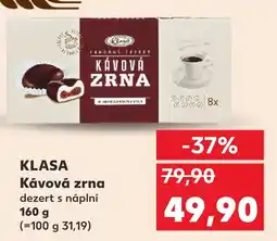 Kaufland KLASA Kávová zrna dezert s náplní nabídka