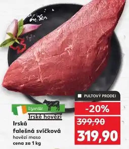 Kaufland Irská falešná svíčková nabídka