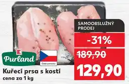 Kaufland Kuřecí prsa s kostí nabídka