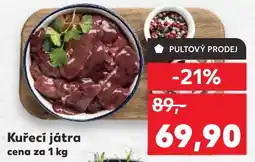 Kaufland Kuřecí játra nabídka