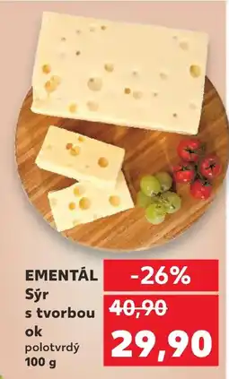 Kaufland EMENTÁL Sýr s tvorbou ok nabídka