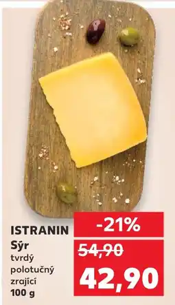 Kaufland ISTRANIN Sýr tvrdý polotučný zrající nabídka