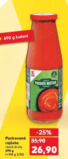 Kaufland Pasírovaná rajčata nabídka