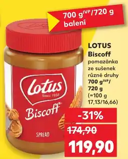 Kaufland LOTUS Biscoff pomazánka ze sušenek nabídka