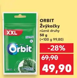 Kaufland ORBIT Žvýkačky nabídka