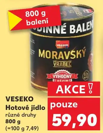 Kaufland VESEKO Hotové jídlo nabídka