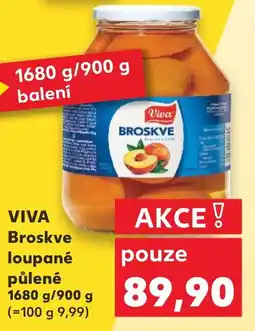 Kaufland VIVA Broskve loupané půlené nabídka