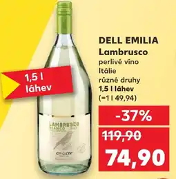 Kaufland DELL EMILIA Lambrusco nabídka