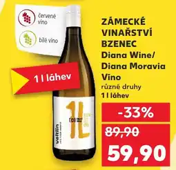 Kaufland Zámecké vinařství bzenec diana wine/ diana moravia vino nabídka