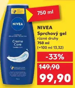 Kaufland NIVEA Sprchový gel nabídka
