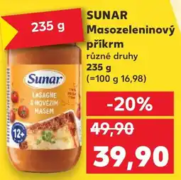 Kaufland SUNAR Masozeleninový příkrm nabídka
