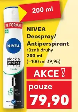Kaufland NIVEA Deospray/ Antiperspirant nabídka