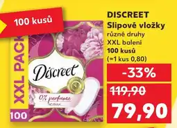 Kaufland DISCREET Slipové vložky nabídka
