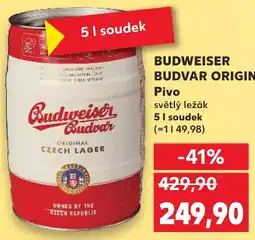 Kaufland Budweiser budvar original pivo nabídka