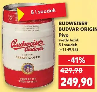 Kaufland Budweiser budvar original pivo nabídka