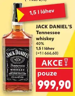 Kaufland JACK DANIEL'S Tennessee whiskey 40% nabídka