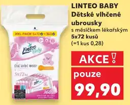 Kaufland LINTEO BABY Dětské vlhčené ubrousky nabídka