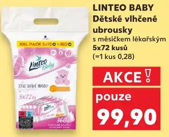 Kaufland LINTEO BABY Dětské vlhčené ubrousky nabídka