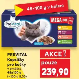 Kaufland PREVITAL Kapsičky pro kočky nabídka