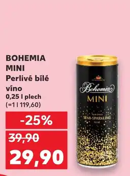 Kaufland BOHEMIA MINI Perlivé bílé víno nabídka
