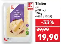 Kaufland Tilsiter sýr plátkový nabídka