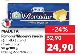Kaufland MADETA Romadur/Jihočeský syreček nabídka