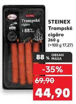 Kaufland STEINEX Trampské cigáro nabídka
