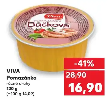 Kaufland VIVA Pomazánka nabídka