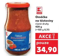 Kaufland Omáčka na těstoviny nabídka