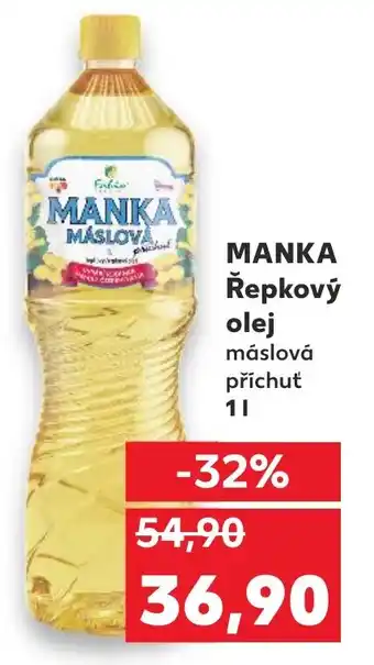 Kaufland MANKA Řepkový olej nabídka