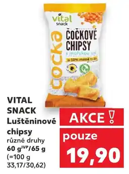 Kaufland VITAL SNACK Luštěninové chipsy nabídka