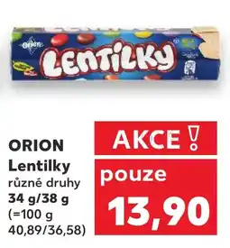 Kaufland ORION Lentilky nabídka