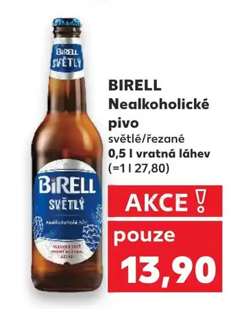 Kaufland BIRELL Nealkoholické pivo nabídka