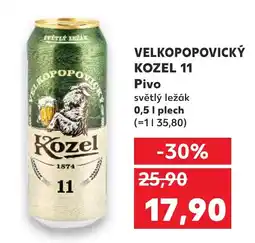 Kaufland VELKOPOPOVICKÝ KOZEL 11 Pivo nabídka