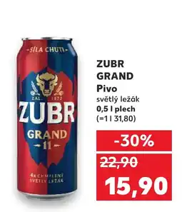 Kaufland ZUBR GRAND Pivo nabídka
