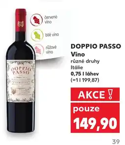 Kaufland DOPPIO PASSO Víno nabídka
