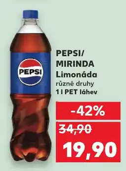 Kaufland PEPSI/ MIRINDA Limonáda nabídka