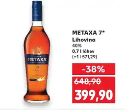 Kaufland METAXA 7* Lihovina nabídka