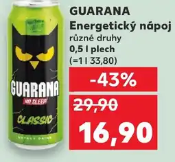 Kaufland GUARANA Energetický nápoj nabídka
