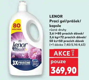 Kaufland LENOR Prací gel/prášek/ kapsle nabídka
