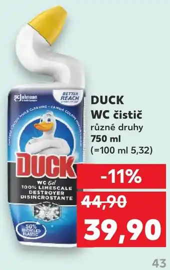 Kaufland DUCK WC čistič nabídka
