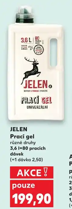 Kaufland JELEN Prací gel nabídka