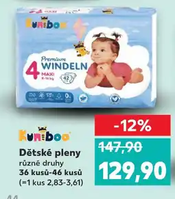 Kaufland Dětské pleny nabídka