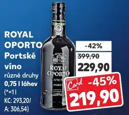Kaufland ROYAL OPORTO Portské víno nabídka