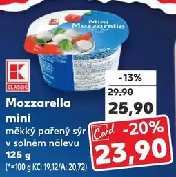 Kaufland Mozzarella mini nabídka