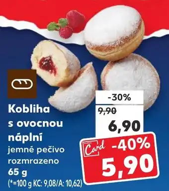 Kaufland Kobliha s ovocnou náplní nabídka