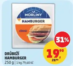 Penny Market Drůbeží hamburger nabídka